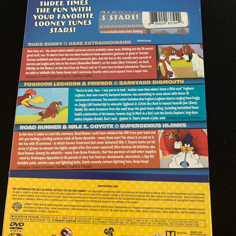 Looney Tunes Super Stars: 45 Classic Shorts DVD New Sealed - Picture 2 of 4